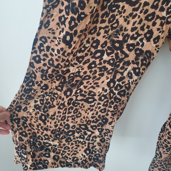 Wilfred Leopard Print Pants - Black and Tan - Picture 8 of 9